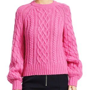 A.L.C. Cable Knit Bubblegum Pink Sweater